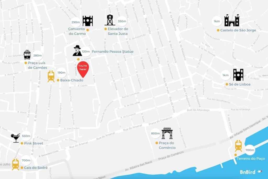 Trendy Chiado Flat Leilighet Lisboa Eksteriør bilde
